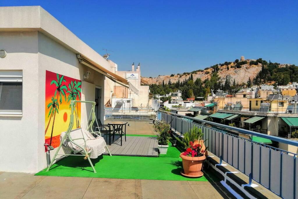 Rooftop Studio, Acropolis View! Atene Esterno foto