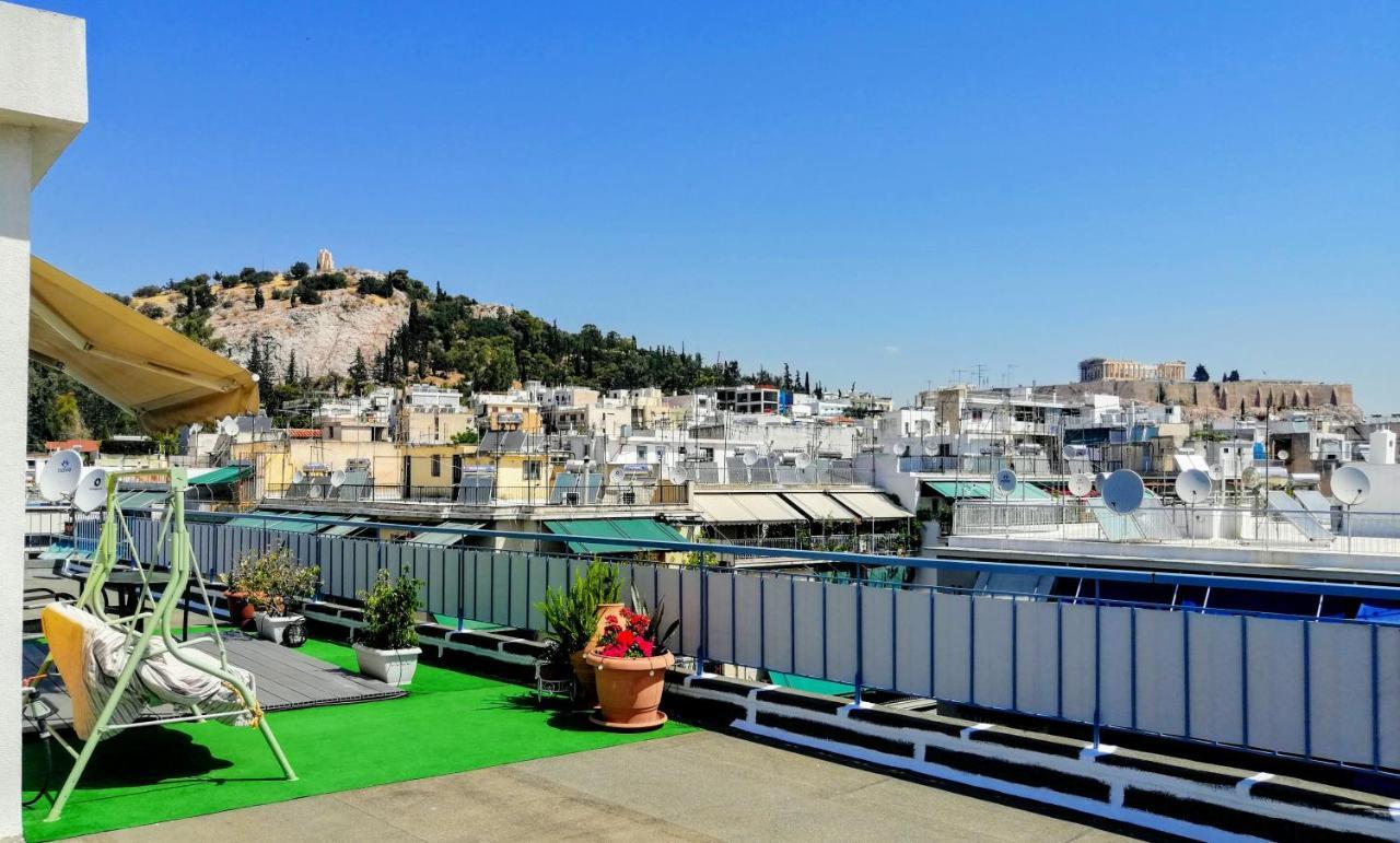 Rooftop Studio, Acropolis View! Atene Esterno foto