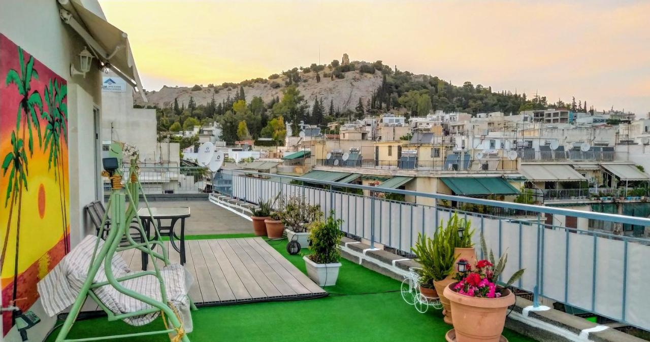 Rooftop Studio, Acropolis View! Atene Esterno foto